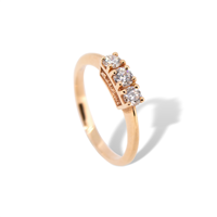 Anello trilogy Salvini  DMBR0040 H  in oro 18k e diamanti naturali Donna  - DMBR0040 H
